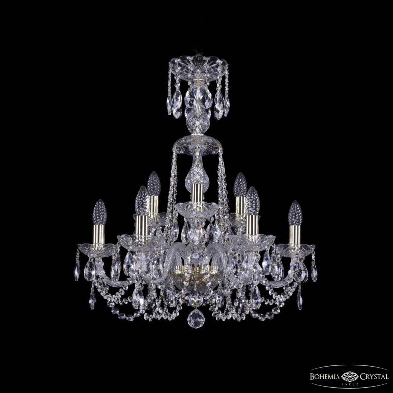 Подвесная люстра Bohemia Ivele Crystal 1402 1402/6+3/195/XL-64 G