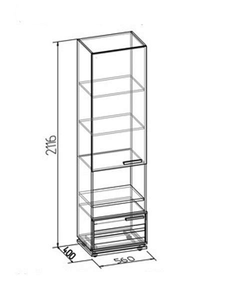 Шкаф комбинированный Глазов-Мебель Nature 00-00004508 Шкаф комбинированный Глазов-Мебель Nature 00-00004508