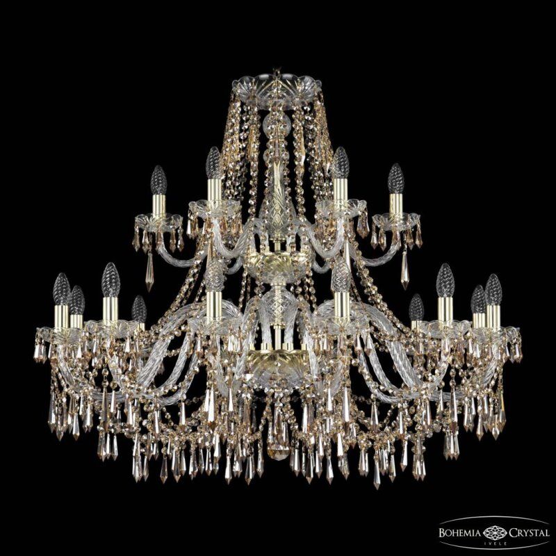 Подвесная люстра Bohemia Ivele Crystal 1403 1403/12+6/360/2d G R721