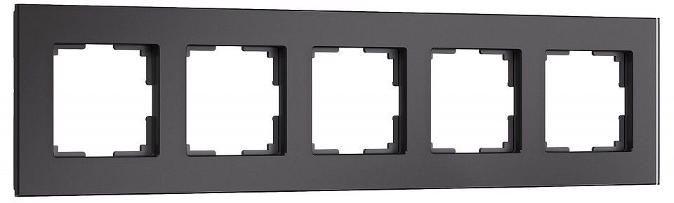 Рамка на 5 постов Werkel Senso черный soft-touch W0053108