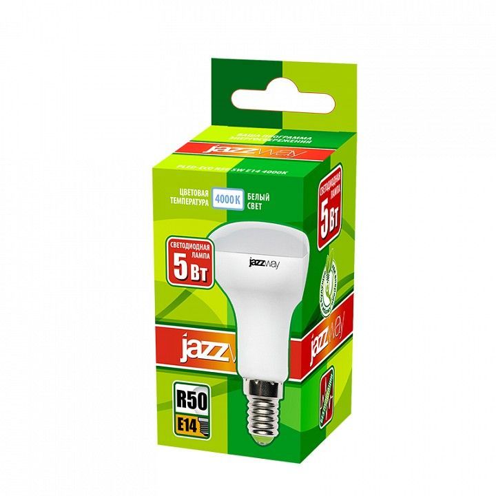 Лампа светодиодная Jazzway  E14 5Вт 4000K PLED-ECO-R50 5w E14 4000K