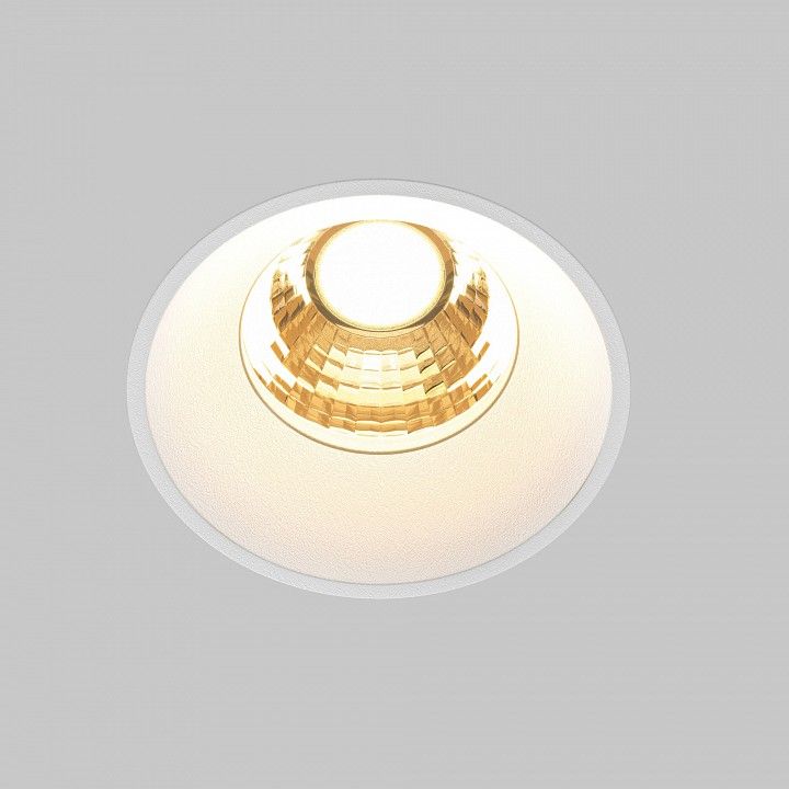 Встраиваемый светильник Maytoni Technical Раунд DL058-7W2.7K-TRS-W