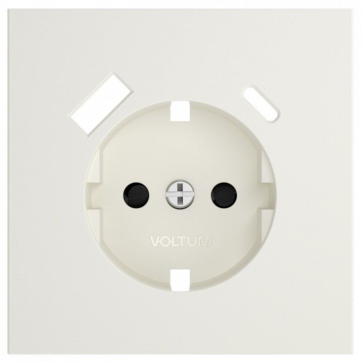 Накладка для розетки с заземлением и со шторками и 2хUSB type A и C Voltum S70 VLS001013