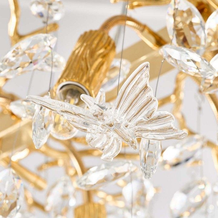 Подвесная люстра Arte Milano Веточка 230210.700.6.E14.D2 GD BUT-Clear