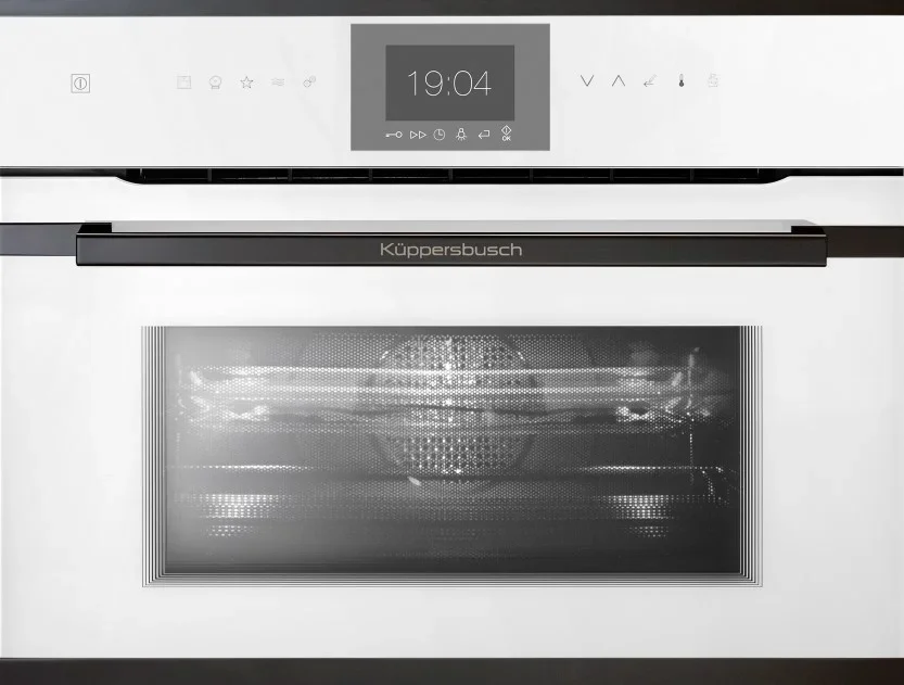 Компактный духовой шкаф с микроволнами Kuppersbusch CBM 6550.0 W6 Black Steel