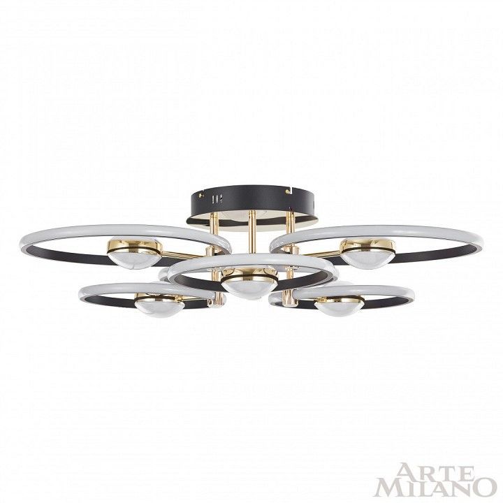 Потолочная люстра Arte Milano Ferrara-76140 276140/6+6 BK/GD