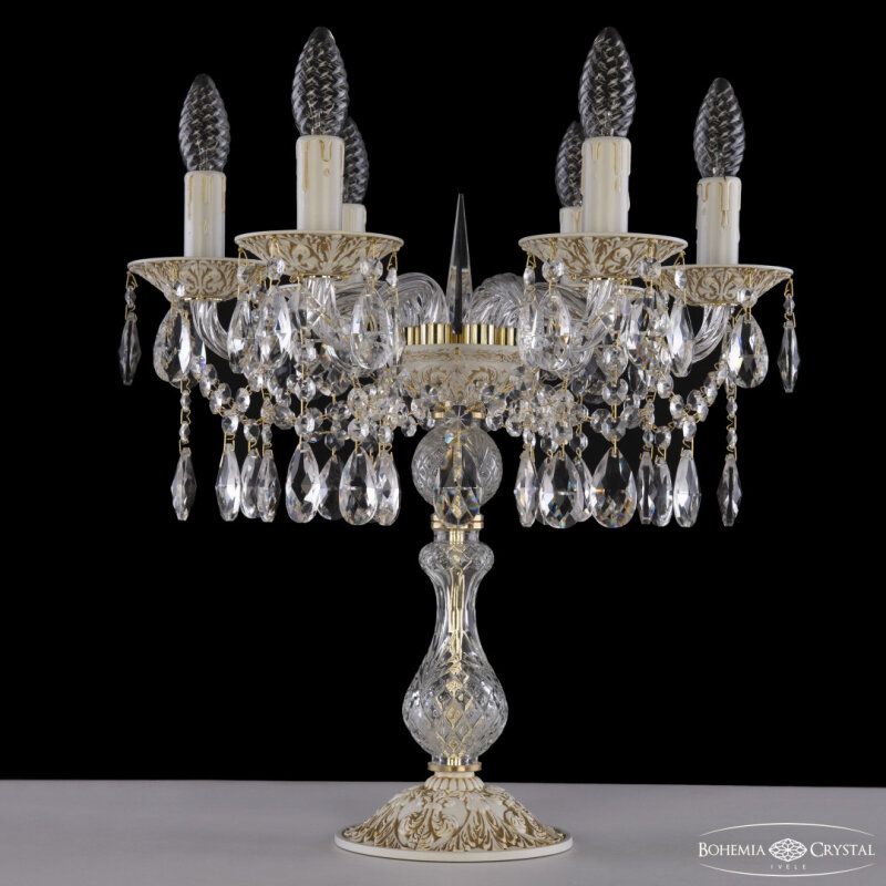 Настольная лампа декоративная Bohemia Ivele Crystal AL1613 AL16313L8/6/141-44 WMG