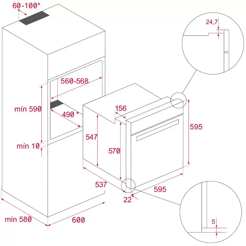 Духовой шкаф Teka HLB 8600 WHITE MARBLE