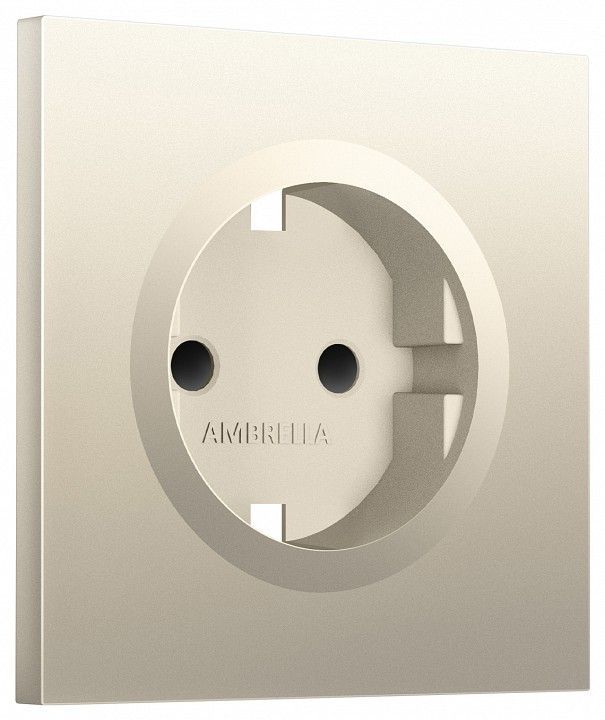 Накладка для розетки с заземлением и со шторками Ambrella Volt SIGMA SP5470