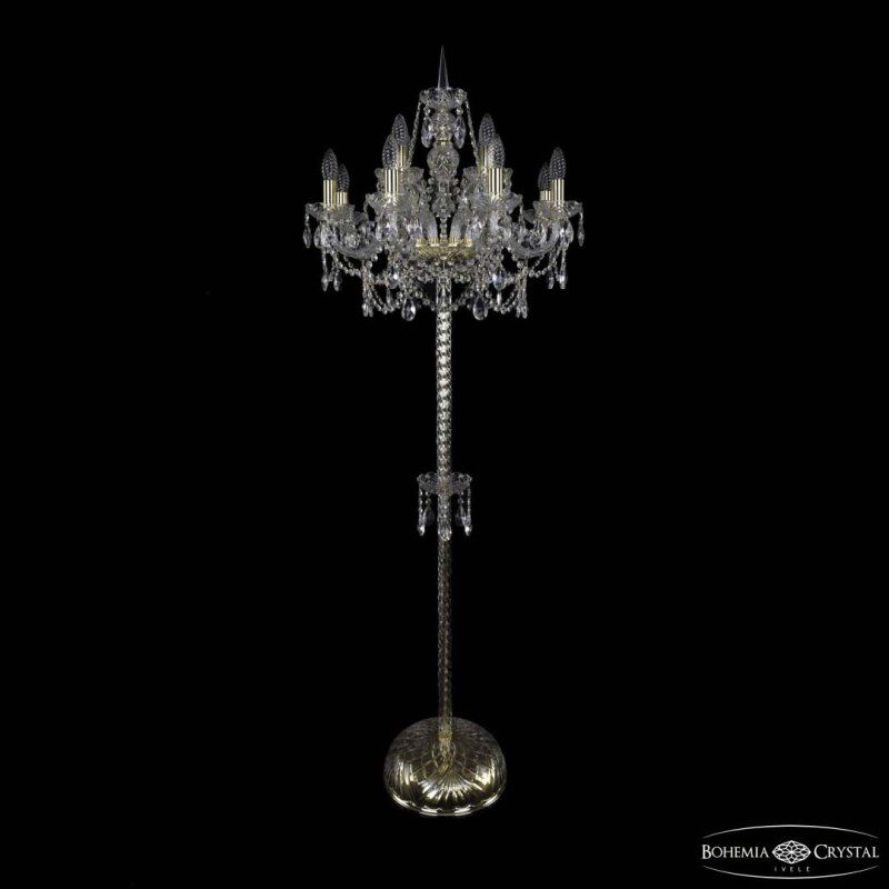 Торшер Bohemia Ivele Crystal 1411 1411T2/8+4/195-170 G