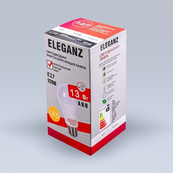 Лампа светодиодная Eleganz  E27 13Вт 4500K 1371