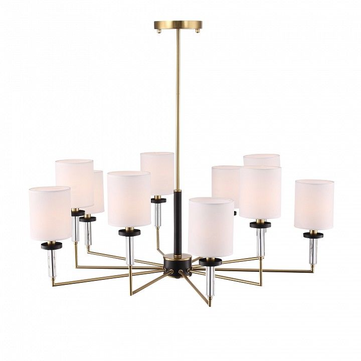 Люстра на штанге ST-Luce BLACK+BRASS SL1404.303.10