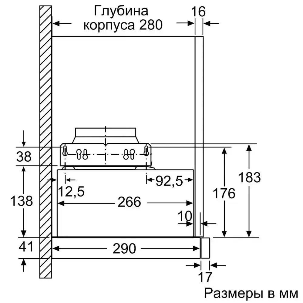 Встраиваемая вытяжка Neff D46BR22X1
