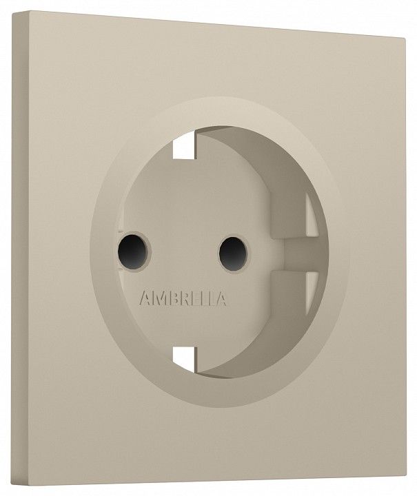 Накладка для розетки с заземлением и со шторками Ambrella Volt SIGMA SP3470