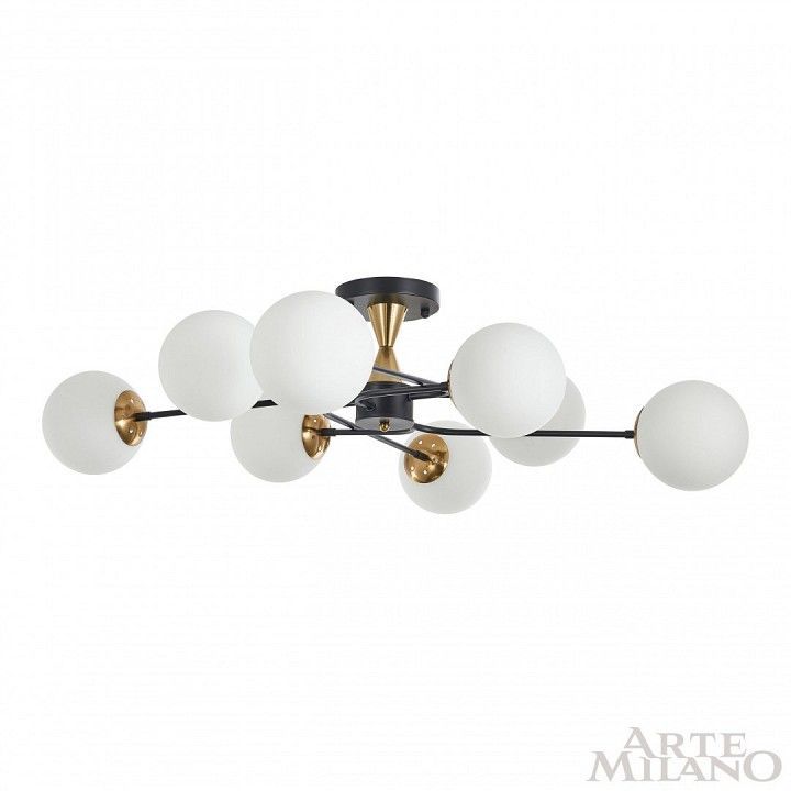 Люстра на штанге Arte Milano Neapolis-76808 276808/8 BK/GD