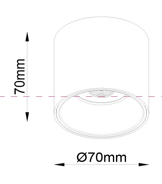 Накладной светильник Maytoni Technical Alfa LED C064CL-L12W4K