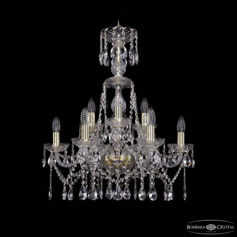 Подвесная люстра Bohemia Ivele Crystal 1413 1413/6+3/200/XL-66 G
