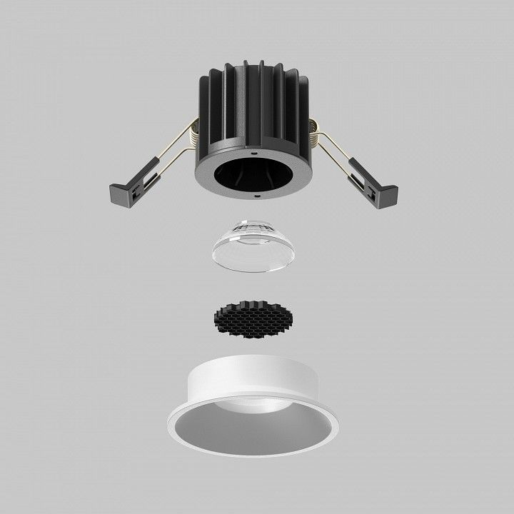 Встраиваемый светильник Maytoni Technical Раунд DL058-7W2.7K-W