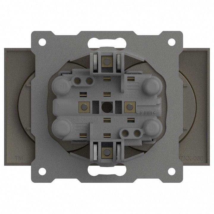 Розетка двойная без заземления, без рамки Elbi Eleсtriс Zena Vega 609-011400-908