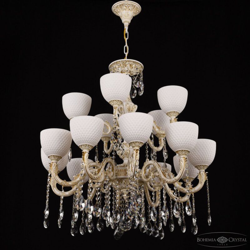 Подвесная люстра Bohemia Ivele Crystal AL7901 AL79101/10+5/250/2D A WMG P1 U Wave