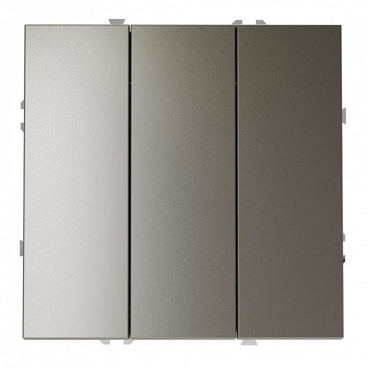 Выключатель трехклавишный без рамки Voltum S70 VLS030104