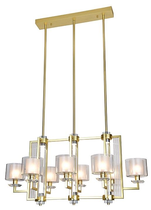 Подвесная люстра Newport ALEXANDRA 4408/S mat.gold