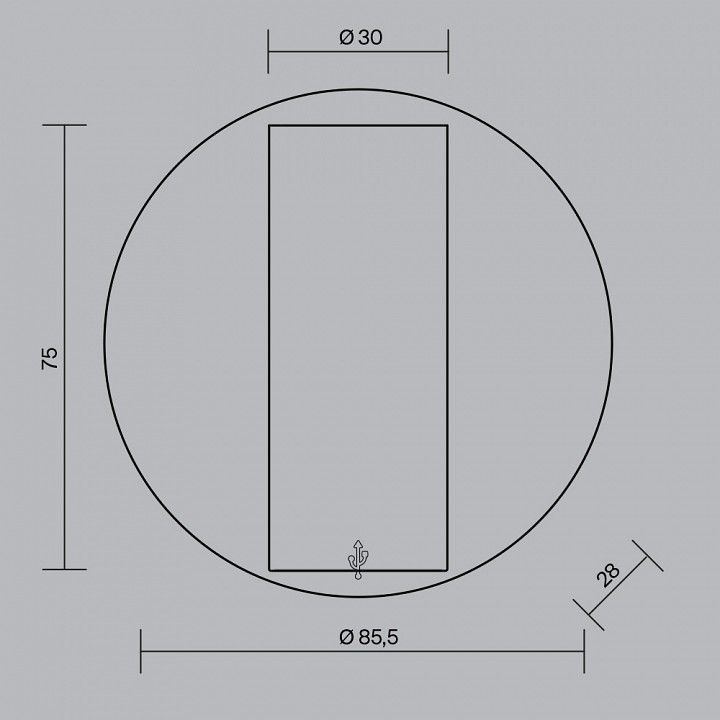 Бра Maytoni Technical Твист C079WL-L3B3K