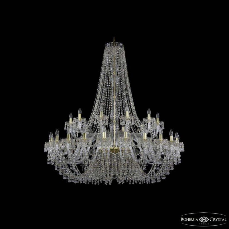 Подвесная люстра Bohemia Ivele Crystal 1410 1410/24+12/530/h-156 G V0300