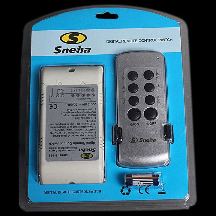 Контроллер с пультом ДУ Sneha  Remote Control 5 Wire (958/B)