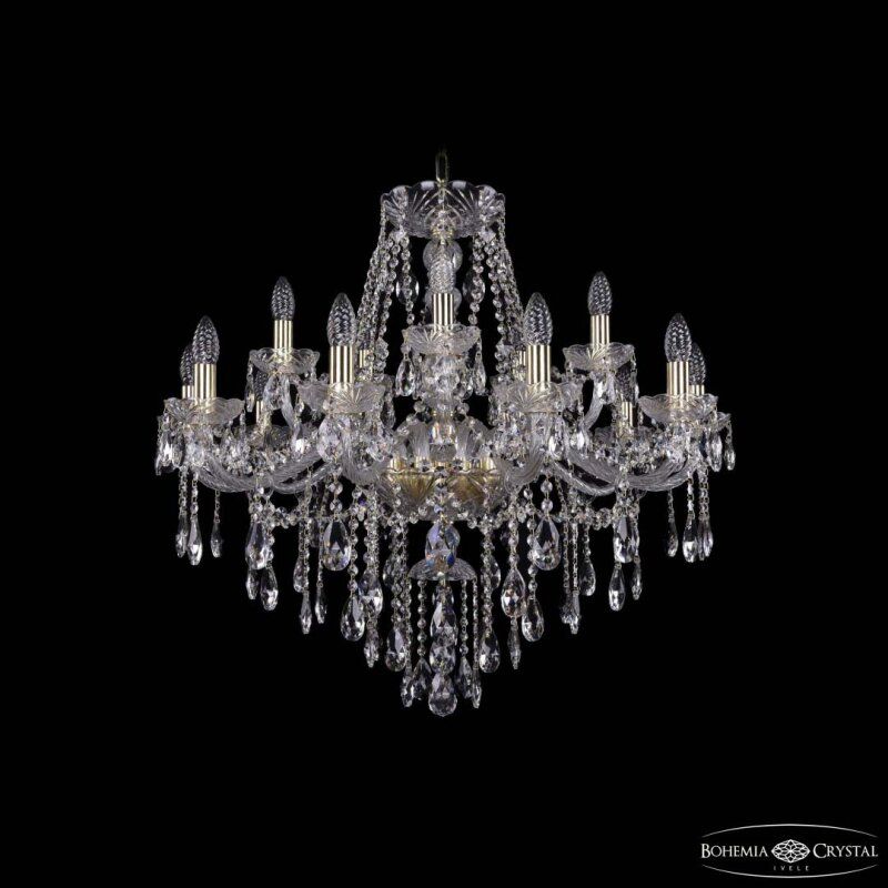 Подвесная люстра Bohemia Ivele Crystal 1415 1415/10+5/300 G