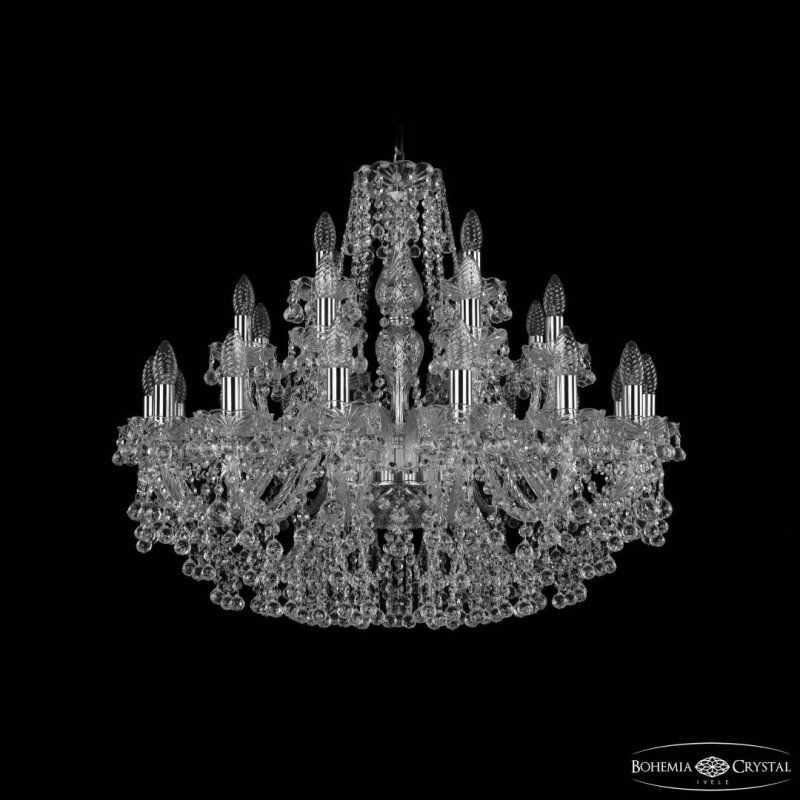 Подвесная люстра Bohemia Ivele Crystal 1409 1409/16+8+4/300 Ni
