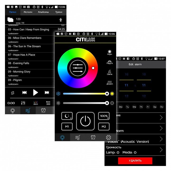 Накладной светильник Citilux Light & Music CL703M60