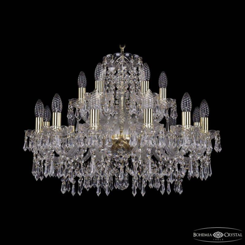 Подвесная люстра Bohemia Ivele Crystal 1403 1403/12+6/240 G