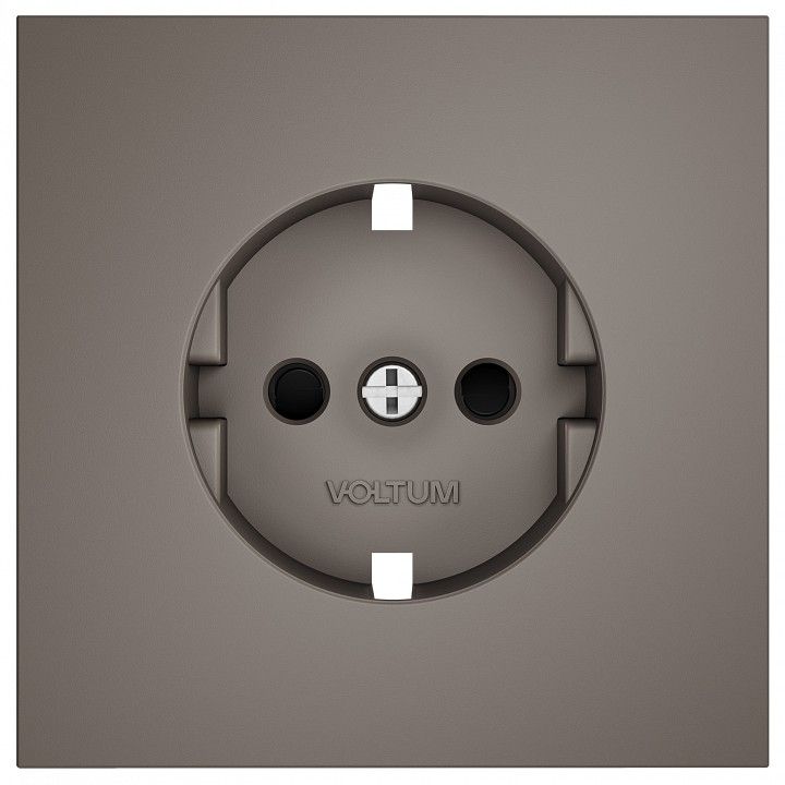 Накладка для розетки с заземлением и со шторками Voltum S70 VLS000714