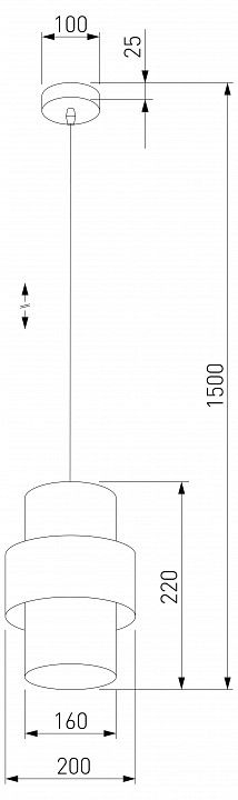 Подвесной светильник TK Lighting Calisto 5094 Calisto White