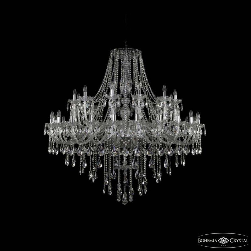 Подвесная люстра Bohemia Ivele Crystal 1415 1415/24+12/530 Ni