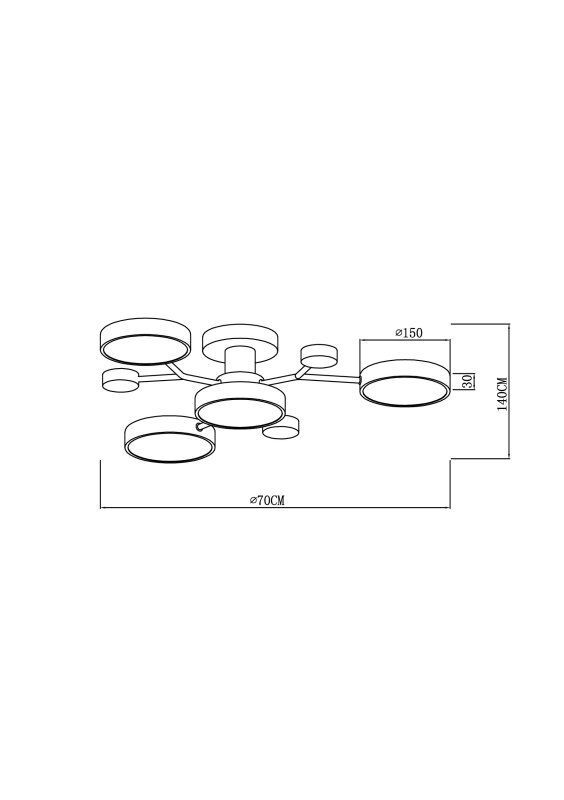 Люстра на штанге Freya Crown FR6119CL-L48W