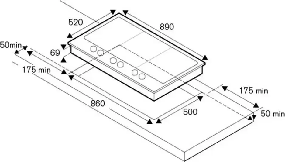 Варочная панель Bertazzoni PM36 5 00 X