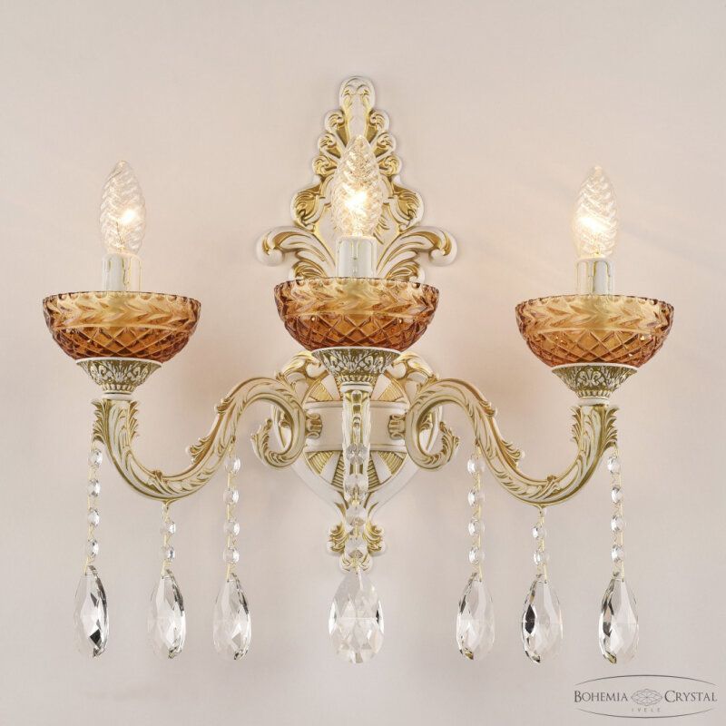 Бра Bohemia Ivele Crystal AL7901 AL7901B15/3/175 A WMG P Amber/M-1F
