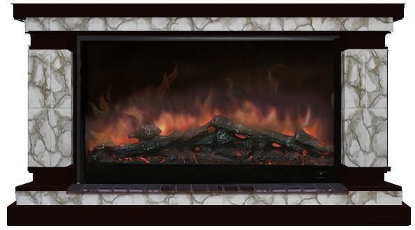 Комплект из электрокамина напольного и портала (143x45x82.5 см) Лорд Карелия Premier S14 ЛО000061