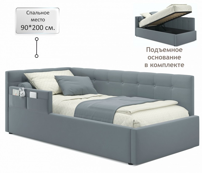 Кровать односпальная Bonna 2000x900 с ПМ