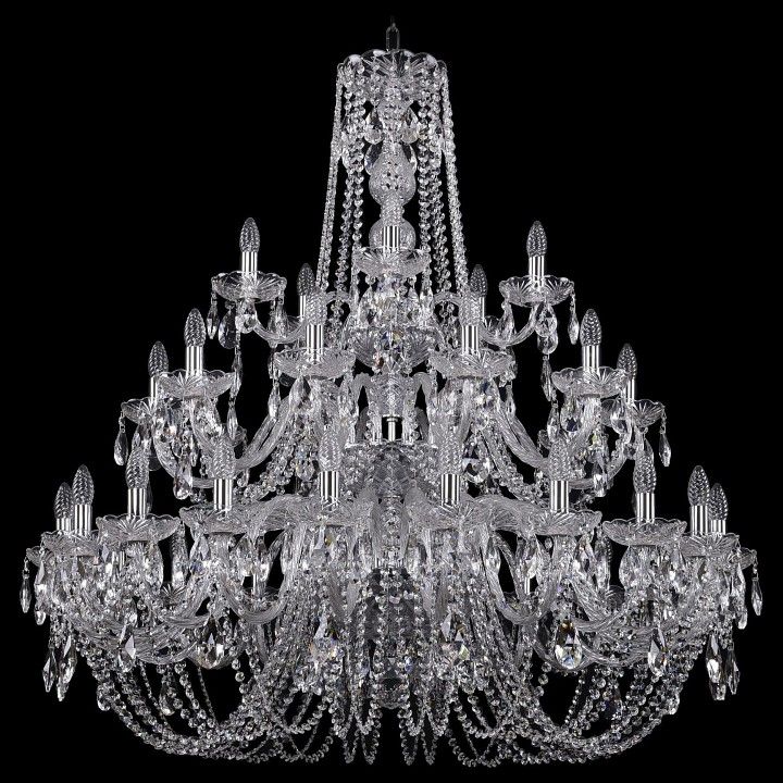 Подвесная люстра Bohemia Ivele Crystal 1402 1402/20+10+5/400/3d/Ni
