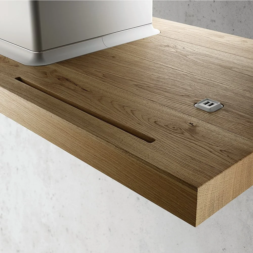 Вытяжка Elica Био Остров Белый и Дуб с аспирацией 120х53 (Bio Island WH/A/120X53 Rovere)
