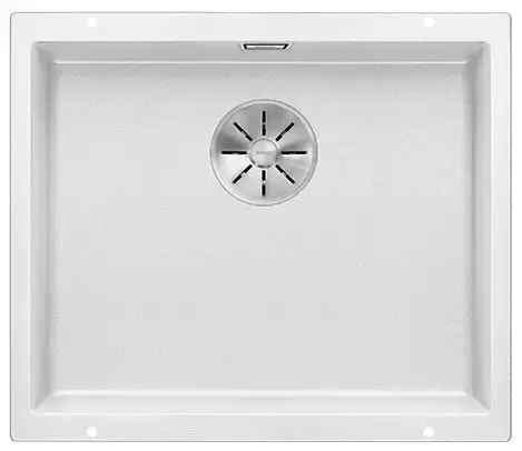 Мойка Blanco SUBLINE 500-U SILGRANIT отводная арматура InFino® белый