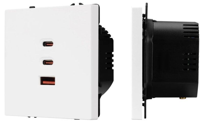 Механизм розетки 2хUSB type A и C Arlight NOBE 061839