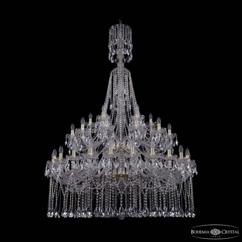 Подвесная люстра Bohemia Ivele Crystal 1413 1413/24+12+6/460/XL-186/2d G