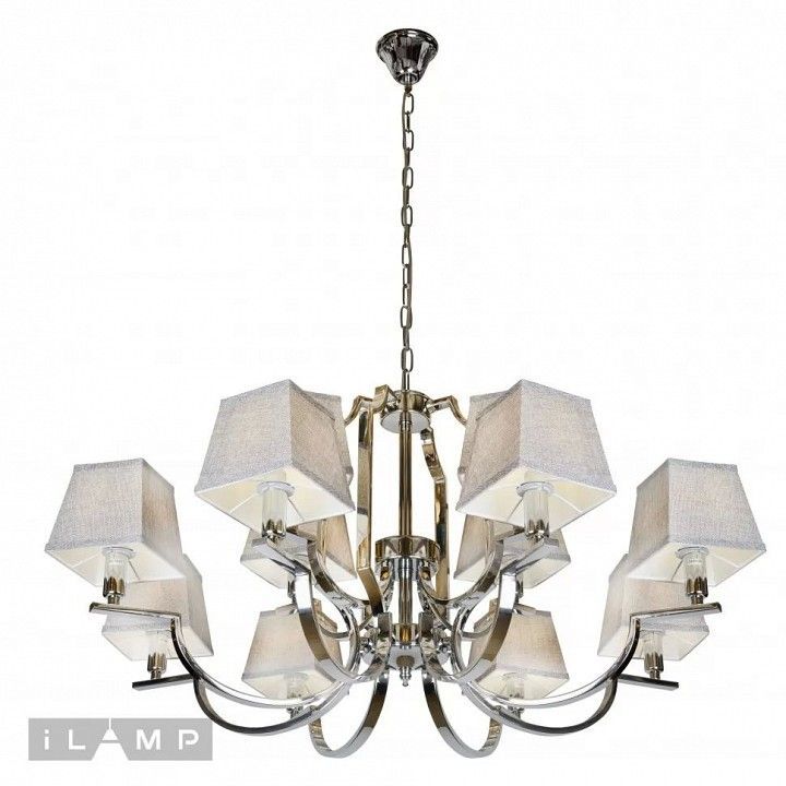 Подвесная люстра iLamp Hilton 6943-8+4 CR