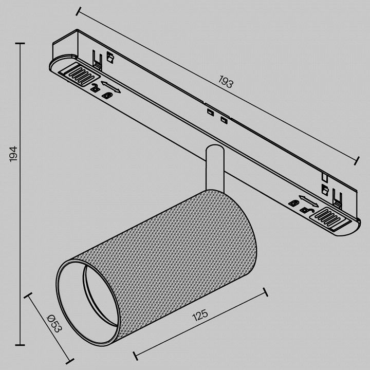 Светильник на штанге Maytoni Technical Мастер TR097-2-12W2.7K-M-BB