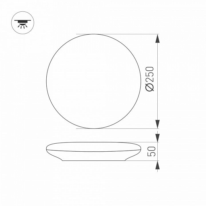 Накладной светильник Arlight CL-FRISBEE 030110