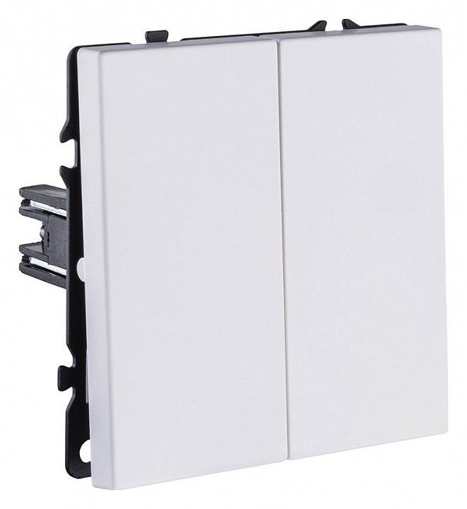 Выключатель двухклавишный без рамки Kollinger Eclipse EC-025WG